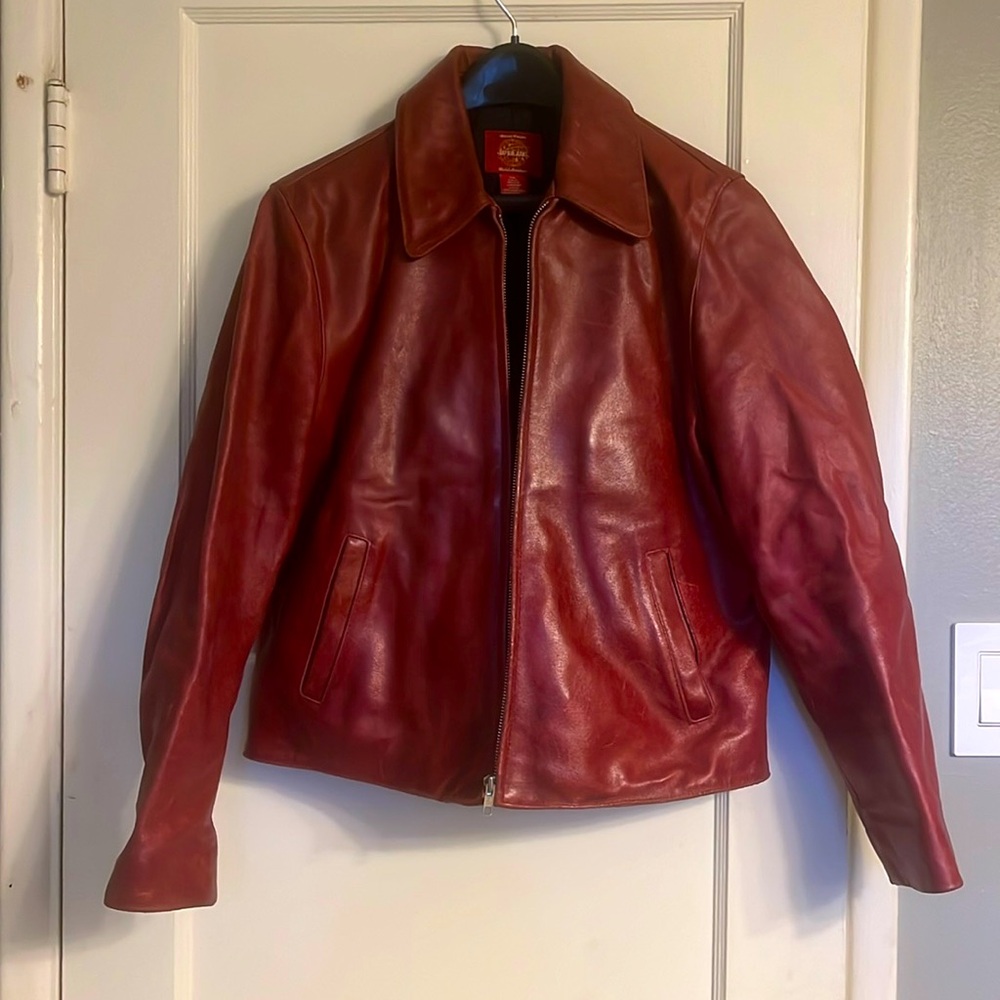 Vintage red leather jacket **RARE**